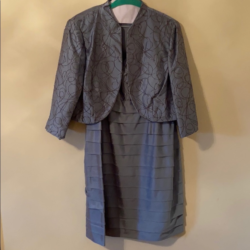 Women’s plus size cocktail dress.